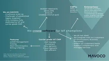 We create software for IoT champions - MAVOCO's promise